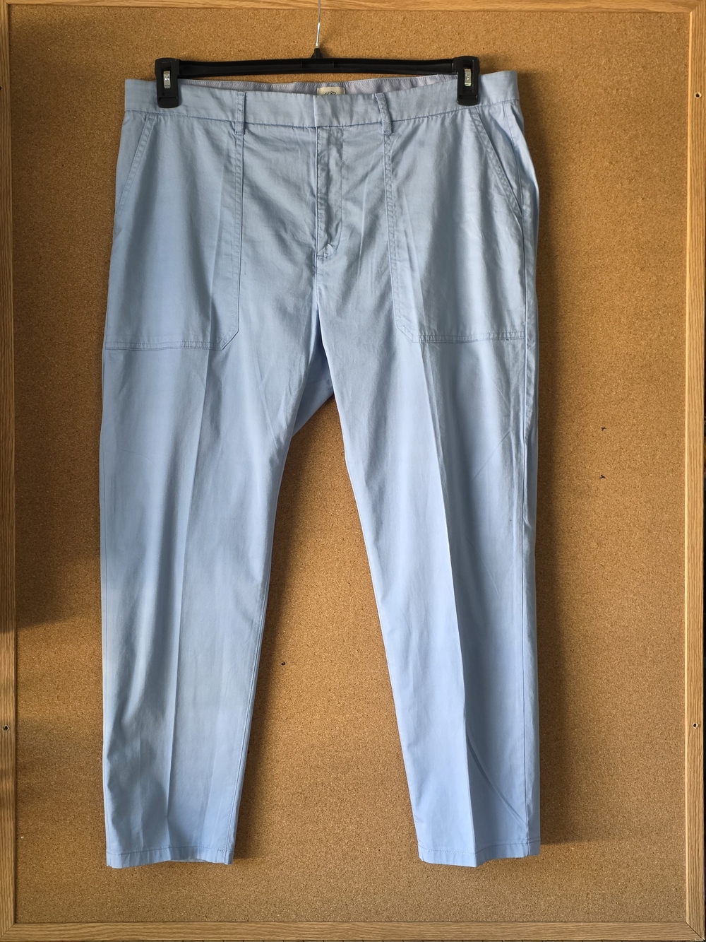 J. Crew Cotton Preppy Light Blue Slim Boyfriend Women's Chinos Sz 16